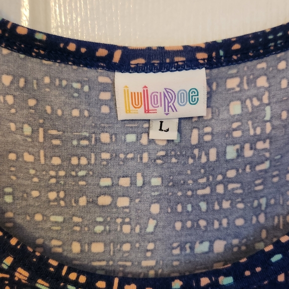 LulaRoe Blue Patterned Dress - Picture 2 of 5